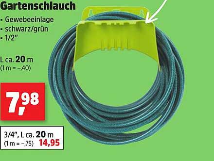 Gartenschlauch mit Gewebeeinlage – 20 m
