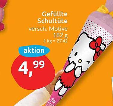 Gefüllte Schultüte - verschiedene Motive