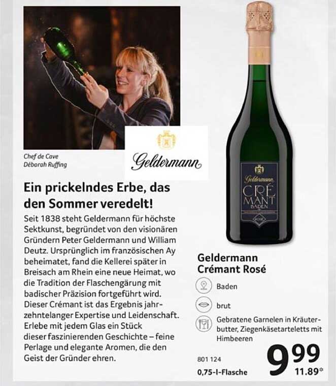 Geldermann Crémant Rosé 0,75 l-Flasche