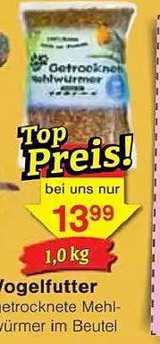 Getrocknete Mehlwürmer 1,0 kg