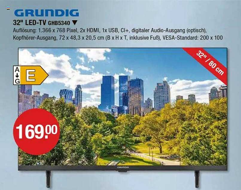 GRUNDIG 32" LED-TV GHB5340