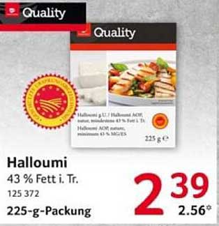 Halloumi 43 % Fett i. Tr. - 225 g Packung