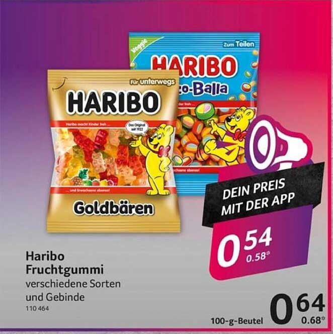 Haribo Fruchtgummi verschiedene Sorten und Gebinde