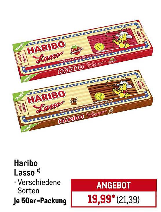 Haribo Lasso – Verschiedene Sorten je 50er-Packung