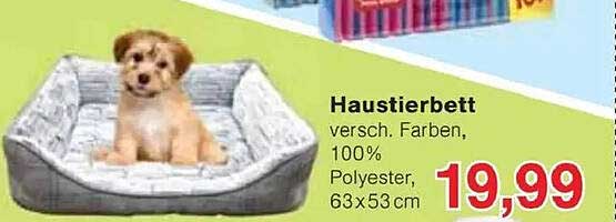 Haustierbett – versch. Farben, 100% Polyester, 63x53 cm