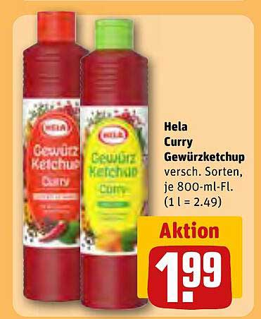 Hela Curry Gewürzketchup 800 ml