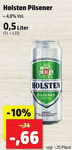 Holsten Pilsener 0,5 Liter