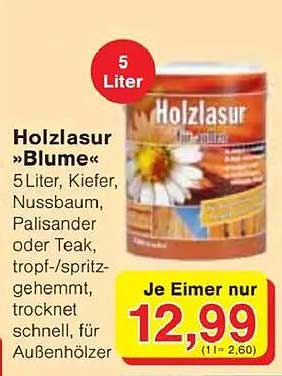 Holzlasur "Blume" 5 Liter