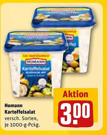 Homann Kartoffelsalat, verschiedene Sorten, je 1000-g-Packung