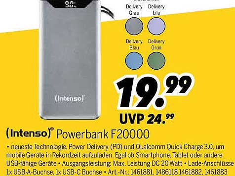 (Intenso)® Powerbank F20000