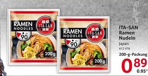 ITA-SAN Ramen Nudeln 200 g Packung