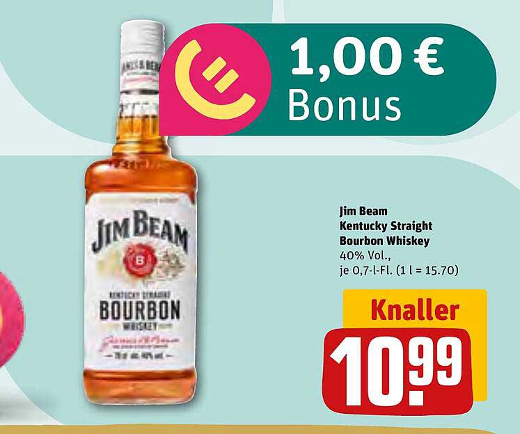 Jim Beam Kentucky Straight Bourbon Whiskey 0,7l