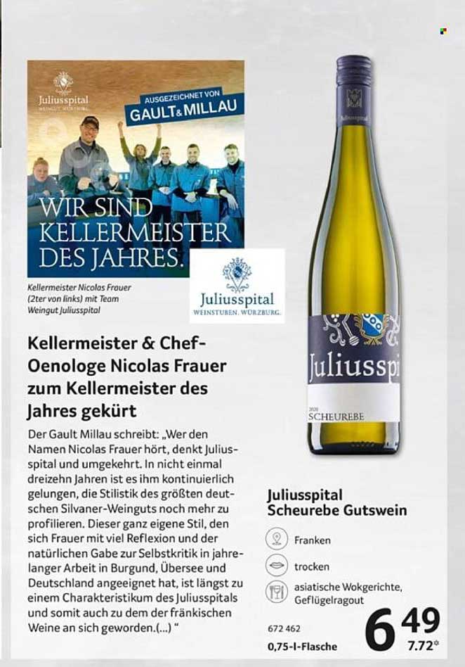 Juliusspital Scheurebe Gutswein