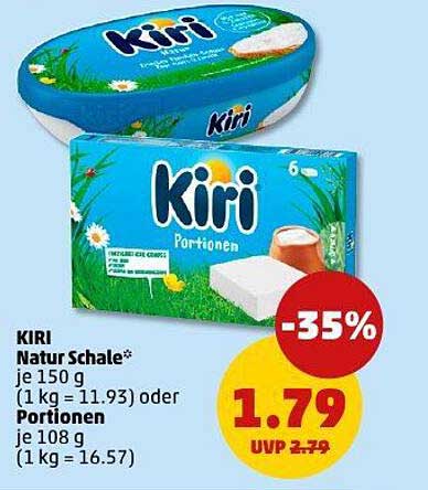 KIRI Natur Schale und Portionen - Jetzt zum Sonderpreis!