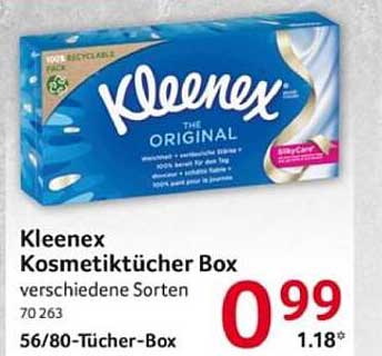Kleenex Kosmetiktücher Box diverse Sorten