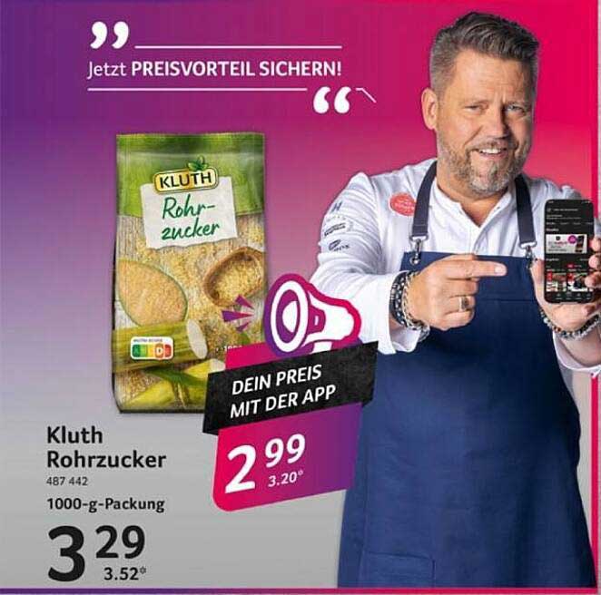 Kluth Rohrzucker 1000-g-Packung