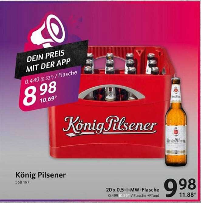 König Pilsener Bierkasten – 20 x 0,5 l