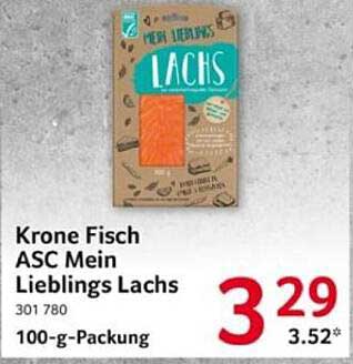 Krone Fisch ASC Mein Lieblings Lachs 100-g-Packung