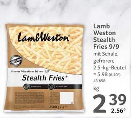 Lamb Weston Stealth Fries 9/9 - 2,5kg