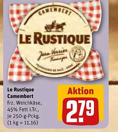 Le Rustique Camembert - französischer Weichkäse