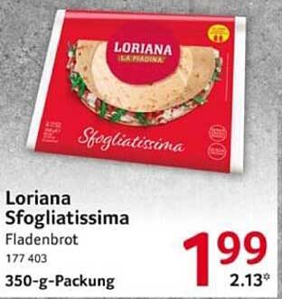 Loriana Sfogliatissima Fladenbrot 350-g-Packung