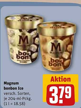 Magnum bonbon Ice - verschiedene Sorten, je 204-ml-Pckg.