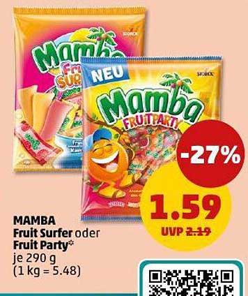 MAMBA Fruit Surfer oder Fruit Party 290 g