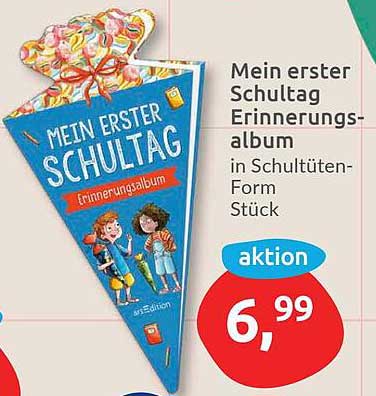 Mein erster Schultag Erinnerungsalbum in Schultüten-Form