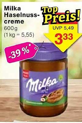 Milka Haselnuss-Creme 600g - Jetzt für nur 3,33 €!