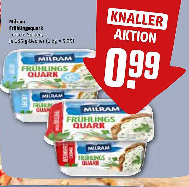 Milram Frühlingsquark – Verschiedene Sorten, je 185-g-Becher
