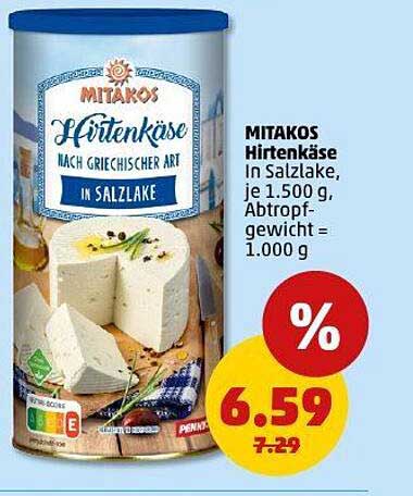 MITAKOS Hirtenkäse in Salzlake 1.500 g