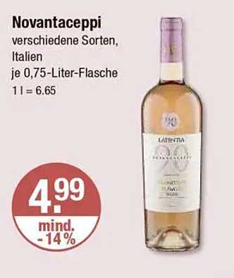 Novantaceppi - verschiedene Sorten, Italien je 0,75-Liter-Flasche
