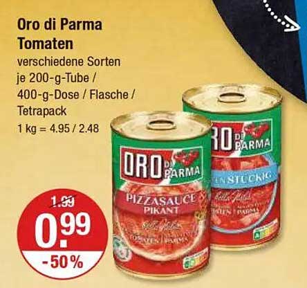 Oro di Parma Tomaten – verschiedene Sorten