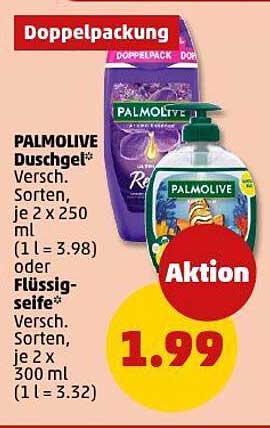 PALMOLIVE Duschgel Doppelpackung 500 ml oder Flüssigseife 600 ml