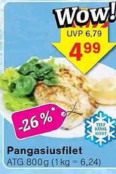 Pangasiusfilet 800g - Tiefkühl Kost