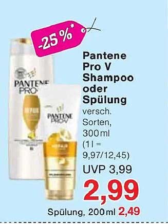 Pantene Pro V Shampoo oder Spülung, verschiedene Sorten, 300ml