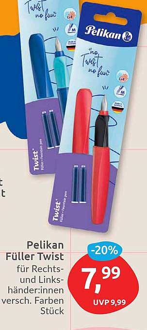 Pelikan Füller Twist für Rechts- und Linkshänder