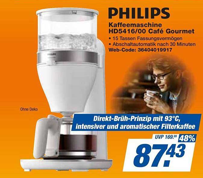 PHILIPS Kaffeemaschine HD5416/00 Café Gourmet