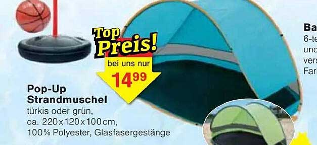 Pop-Up Strandmuschel