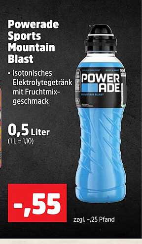 Powerade Sports Mountain Blast 0,5 Liter