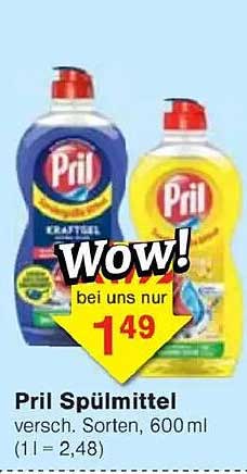 Pril Spülmittel – Verschiedene Sorten, 600 ml