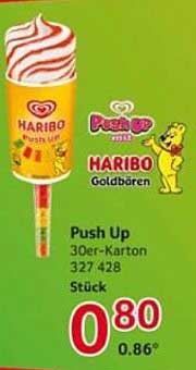 Push Up mit HARIBO Goldbären