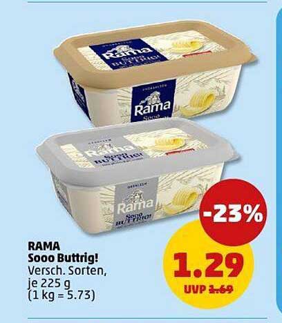 RAMA Sooo Buttrig! Versch. Sorten, je 225 g