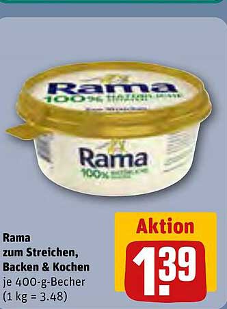 Rama zum Streichen, Backen & Kochen - 400-g-Becher