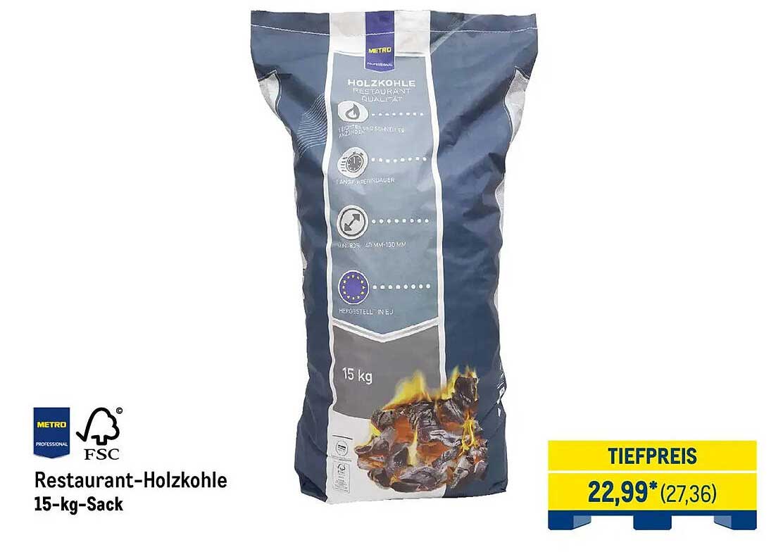 Restaurant-Holzkohle 15-kg-Sack
