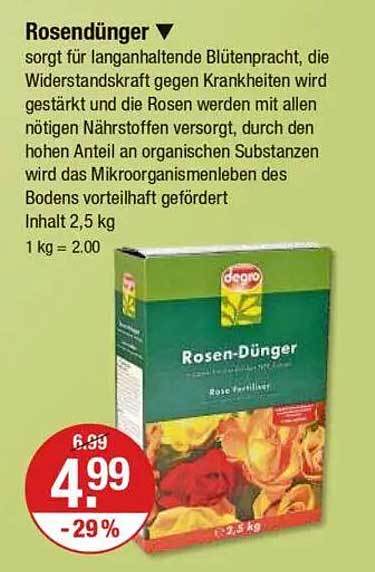 Rosendünger 2,5 kg - Hochwertiger Pflanzenpflege für Ihre Rosen