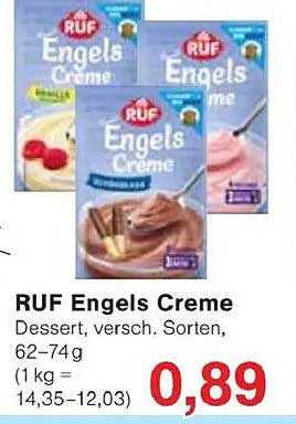 RUF Engels Creme, Dessert, versch. Sorten, 62–74 g