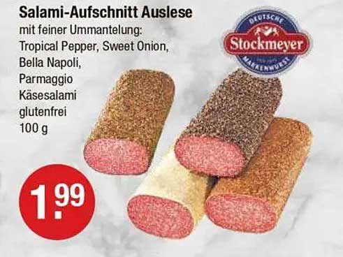 Salami-Aufschnitt Auslese 100 g von Stockmeyer