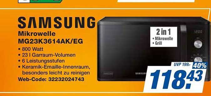 Samsung Mikrowelle MG23K3614AK/EG
