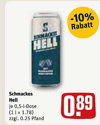 Schmackes Hell 0,5 l Dose